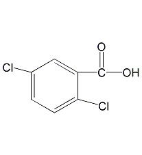 2,5-二氯苯甲酸結構式